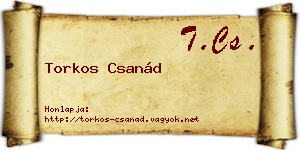 Torkos Csanád névjegykártya